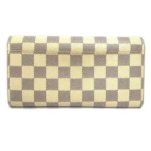 Louis Vuitton Portefeuille Blue White Wallet Sarah Navy